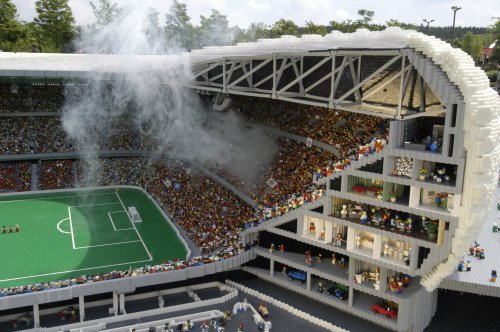 LEGOLAND vnitn pohled do fotbalov Allianz Arny